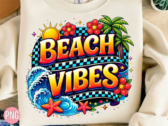 Beach Vibes Ocean Starfish Summer PNG