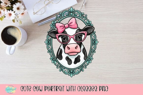 Cute Cow Portrait with Glasses PNG: A Creative Guide