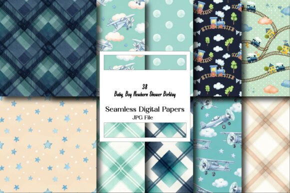 Designing Joy: The Versatility of Baby Boy Newborn Shower Birthday Papers