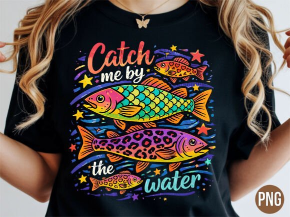 Elevating Print on Demand with the Vibrant Wild Leopard Pattern Fishing PNG