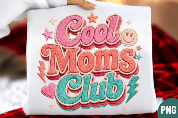 Integrating the Cool Moms Club Faux Yarn T-Shirt PNG into Your Creative Workflow