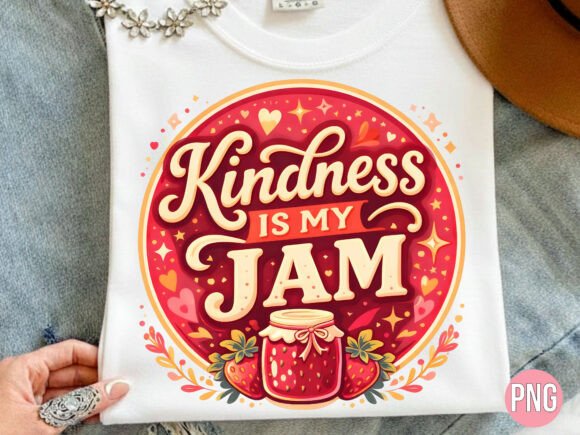 Kindness is My Jam Strawberry PNG