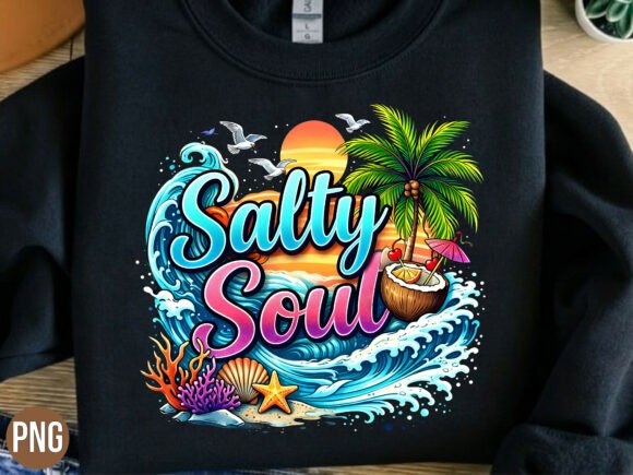 Salty Soul Beach Ocean Wave Summer PNG: A Guide to High-Quality Digital Design