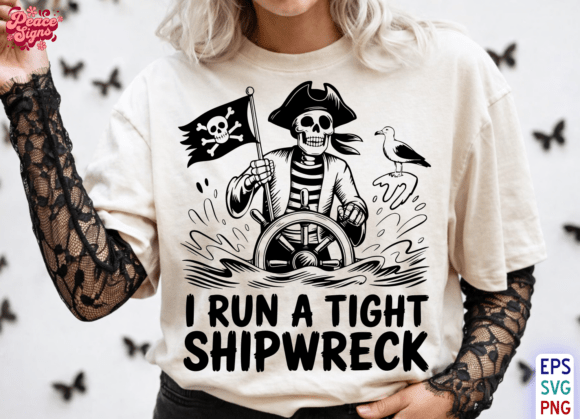 Strategic Branding with the Witchy Pirate Shipwreck Quote PNG Design