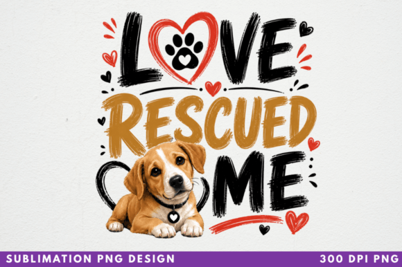 Transforming Personal Narratives into Profitable Products with the Love Rescued Me PNG T‑shirt Design