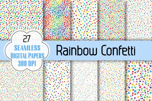 Unlocking Creativity with Rainbow Confetti Digital Paper