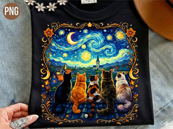 Unlocking Creativity with the Starry Night Cats Roof Silhouette PNG: A Guide to High-Quality Digital Design