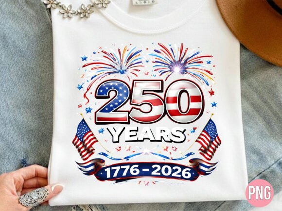 USA 250th Anniversary 1776 PNG Design