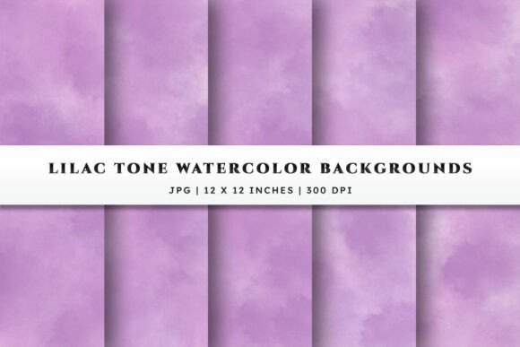 Watercolor Backgrounds - Lilac Color: Elevating Designs with Soft Purple Hues